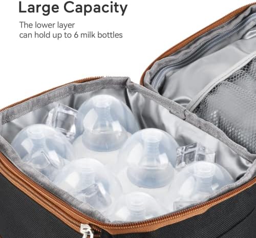 Momcozy Insulated Baby Bottle Bag, Fit as Wine Carrier or - Image 3