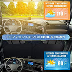 EcoNour RV Windshield Sun Shade, Foldable Cover - Image 6