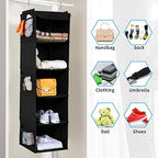 BrilliantJo 2 Pack Hanging Closet Organizer, 5 Shelves Hanging Storage - Image 6