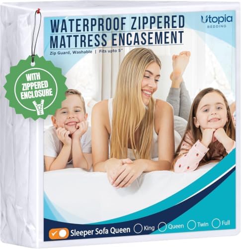 Utopia Bedding Mattress Protector Zippered Sleeper Sofa Queen Size, 100% by UTOPIABEDDING