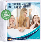 Utopia Bedding Mattress Protector Zippered Sleeper Sofa Queen Size, 100% by UTOPIABEDDING