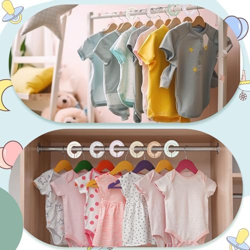 8 Pcs Infant Closet Dividers Nursery, Light Color - Image 3