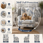 NILUOH Wingback Chair Covers 2-Piece, Armchair Slipcovers - Image 4