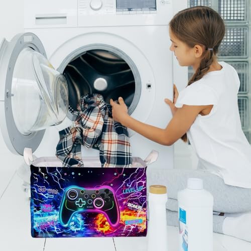 Gamer Console Storage Box, Foldable Waterproof Toy and Clothes Storage Box - Image 6