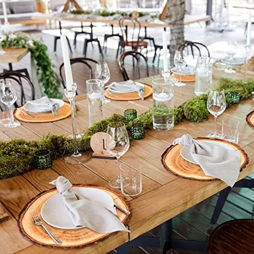 TaoBary 100 Pcs Disposable Wood Slice Grain Paper Placemats Bulk - Image 6