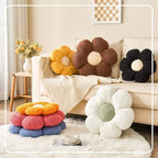 Kcvvcr Flower Throw Pillow, Soft Brown 14.9" Shaped Floor Pillow - Image 5
