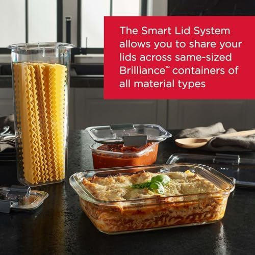 Rubbermaid Brilliance Glass Food Storage Containers, 8 Cup, Leak-Proof - Image 4