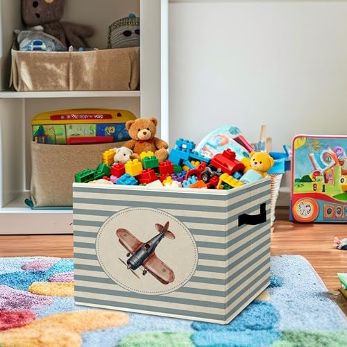 Rustic Airplane Storage Bins Boxes - Image 2