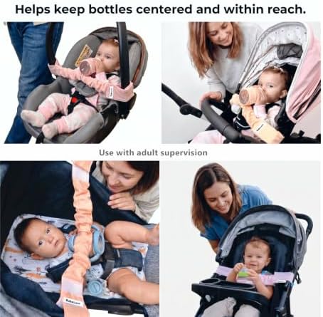 Baby Bottle Strap for Stroller, Car Seat & High Chair, Adjustable Baby Bottle - Image 5
