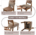 Genina Waterproof Chair Covers Set of 4, Dining Chair Cover - Image 5