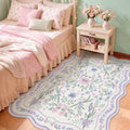 Scalloped Floral Rug 3x5 by Dadasgk
