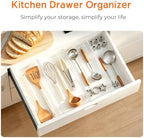 12 Pack 2.36" High Shallow Drawer Dividers, 12.5"-21.3" Expandable - Image 4