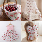 4 Pcs Cherry Table Runners 29 X 70 Inch Glitter Tulle Lace - Image 5