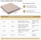 12Pcs Patio Cushion Covers Stretch Outdoor Furniture Protector Slipcovers - Image 3
