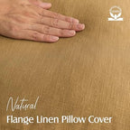 Foindtower Linen Solid Decorative Throw Pillow Covers 24x24 Honey Mustard - Image 2