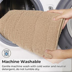 GRANNY SAYS Khaki Bathroom Rugs Set 2 Piece, Non Slip Microfiber Bath Mats - Image 6