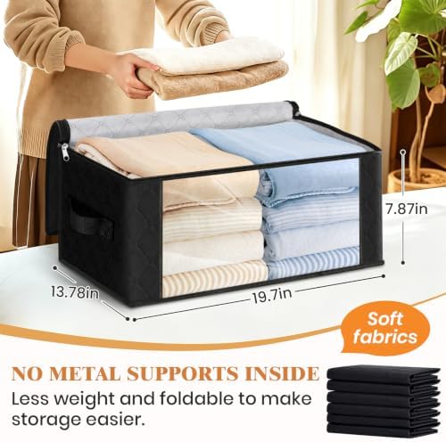 Fab totes 35L Closet Organizers, Foldable Under Bed Storage Containers - Image 2