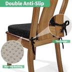 2.5" Thick Chair Cushions for Dining Chair, Corduroy Foam Kitchen Chair Pads - Image 4