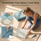 AIRHOP 18 PCS Gym Floor Mat, EVA Foam Puzzle Gym Mat, High-Density Interlocking - Image 6