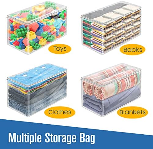 Clothes Storage Bag, Sweater Bags Moth Proof, 5 Pk - Image 4
