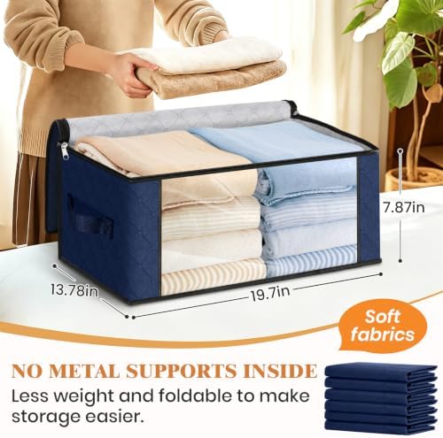 Fab totes 35L Closet Organizers, Foldable Under Bed Storage Containers - Image 2