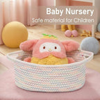 JMvicyroam Small Woven Basket, Empty Gift Basket, Colorful/1 Pack - Image 5