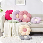Kcvvcr Flower Throw Pillow, Soft White 14.9" Shaped Floor Pillow - Image 5