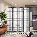 Room Divider, 4 Panel Folding Privacy Divider Portable Room Separating Dividers - Image 2