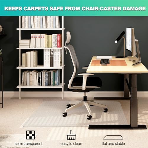 Thickened Chair Mat for Carpet- Low Pile Carpet Protector for Office Computer - Image 6