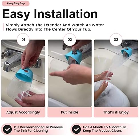 Bath Helper - Bath Tub Faucet Extender - Guides Water Directly from Faucet to - Image 4