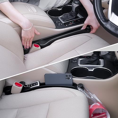 Givifive Car Seat Gap Filler Organizer 2Pack Soft Foam 3IN1 Multifunctional by Givifive