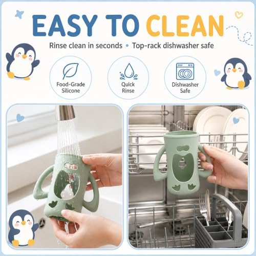 3 Pack Baby Bottle Handles & Holders - Image 5