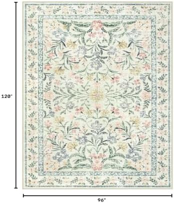 Wonnitar Boho Washable Rug 8x10, Large Area Rug - Image 2