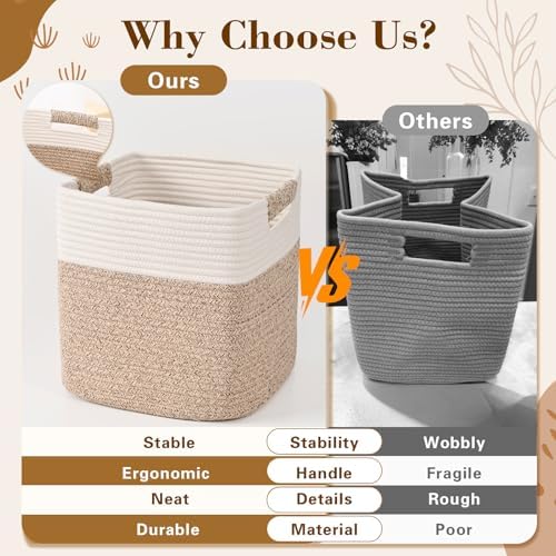 11 Inch Storage Cubes, 3 Pack Cube Storage Bins - Image 5
