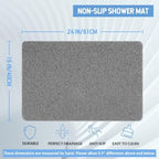 Hargiis Non-Slip Bathtub Mat, 2 Pack Anti Slip Shower Mat, Fast Drying Bathtub - Image 2