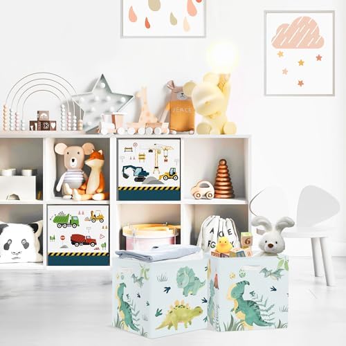 Clastyle 11.8" Dinosaur Storage Basket Set of 3 - Image 3