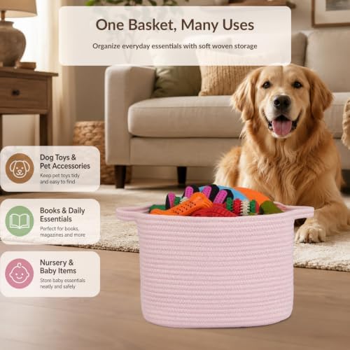 XUANGUO Woven Cotton Rope Storage Basket - Image 4