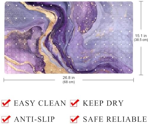 Baby Bath Mat Non Slip 26.8"x15.1" Bathtub Mat - Image 4