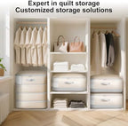 Comforter Storage Bag - 130L Large Capacity Blanket Storage Bags 4-Layer Ultra - Image 6