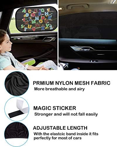 Tevlaphee Car Sunshade Kids, Universal Sun Visor Car Net Sunscreen Baby - Image 4