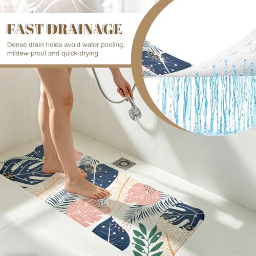 Green Leaf Bathtub Mat Non Slip - Image 4
