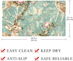 Shower Mat Non Slip 26.8 x 15.1 Inches, Deers Florals Bathtub Mat Shower Stall - Image 4