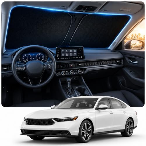 DooGooCoo Windshield Sun Shade for Honda Accord 2023-2025 2026 Sunshade for Car by DooGooCoo