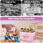 Large Toy Box, Sturdy Kids Storage Organizer - Image 5