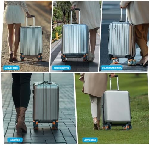 8Pcs Upgrade Luggage Wheel Covers, Travel Accessories - Image 5