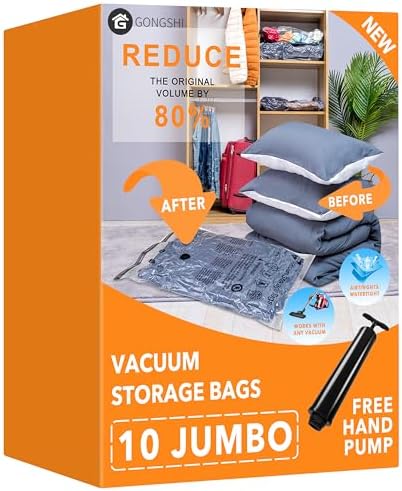 GONGSHI Vacuum Storage Bags for Clothing by GONGSHI