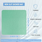 Hargiis Non-Slip Bathtub Mat, Anti Slip Shower Mat, Fast Drying Bathtub Mats - Image 2