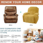 Recliner Chair Covers 4-Pieces Recliner Slipcovers Lazy Boy Chair Covers - Image 6