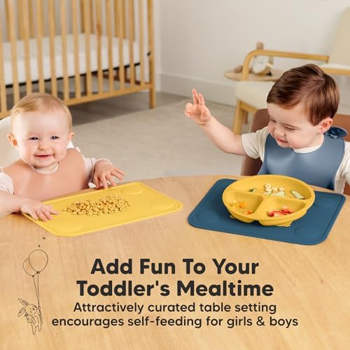 KeaBabies 2pk Silicone Placemats - Image 6