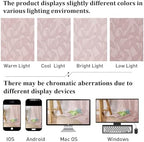 Lecloud Leia Clip Blush Pink Sheer Curtains 84 Inch Length 2 Panels, Jacquard - Image 5
